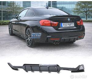 DIFFUSORE BMW F32 F33 F36 LOOK M PERFORMANCE NERO 