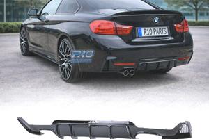 DIFFUSORE BMW F32 F33 F36 LOOK M PERFORMANCE NERO 