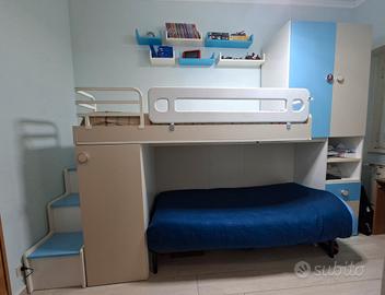 Bella  cameretta con letto a castello