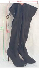 stivali just fab tacco alto nero 42