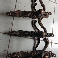 set 6 manigli vintage in ottone