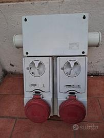 Blocchi con prese interbloccate trifase 400V e 16A