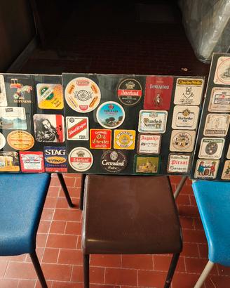 quadretti con etichette birre vintage 