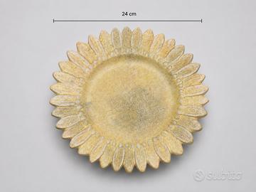 piatto decorativo a forma di girasole Ø 24 cm