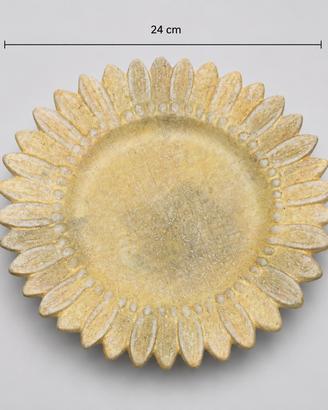 piatto decorativo a forma di girasole Ø 24 cm