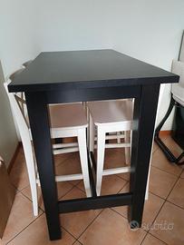tavolo alto legno  nero