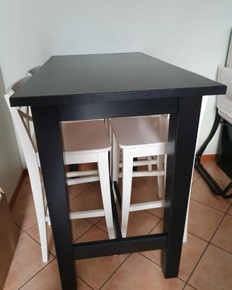 tavolo alto legno  nero