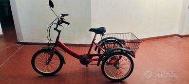bici 3 ruote con cestino 