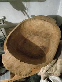 Scultura in legno antica-ciotola