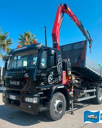 Iveco Eurocargo 150E28 K Euro 5 ribaltabile e gru 