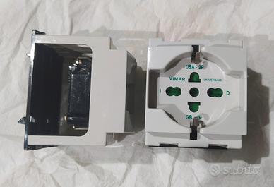 Coppia di prese schuko VIMAR DIN 16 A (Cod. 09967)