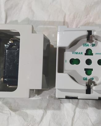 Coppia di prese schuko VIMAR DIN 16 A (Cod. 09967)