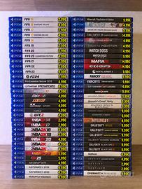 Lotto Giochi PlayStation 4 e 5. Prezzi in foto.