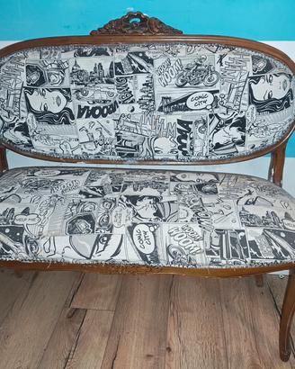 Set sedie e poltrona Barocco Pop Art