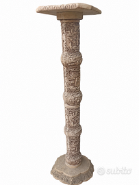 Colonna decorativa in pietra/resina effetto pietra