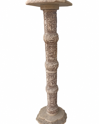 Colonna decorativa in pietra/resina effetto pietra