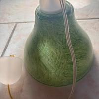 Lampadario in vetro verde NUOVO