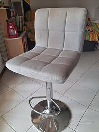 2 sedie/sgabelli imbottiti