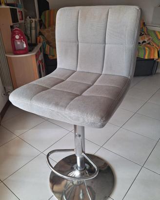 2 sedie/sgabelli imbottiti