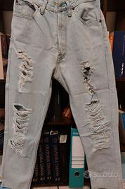Pantaloni Levi's 501 anni 90' vintage bleach wash