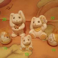 coniglio pezza coccinella farfalla Pasqua Thun 