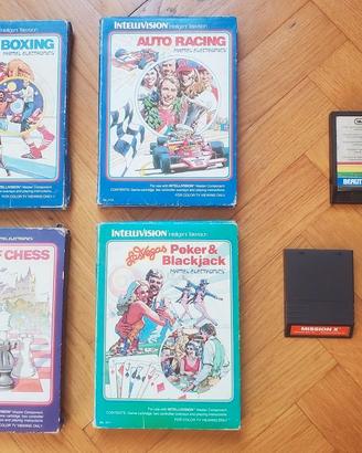 Lotto di 7 videogiochi per Mattel Intellivision