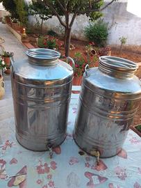 2 x Bidone contenitore olio Sansone 50 litri