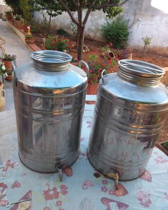 2 x Bidone contenitore olio Sansone 50 litri