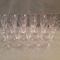 Set bicchieri (17) cristallo serigrafato