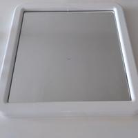 Specchio con cornice bianca Trento 