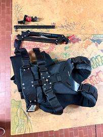 Kit steadicam HD-3000 con gilet e braccio