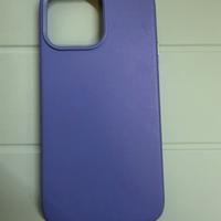 Cover iPhone 14 Pro Max in pelle viola/blu – usata