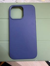 Cover iPhone 14 Pro Max in pelle viola/blu – usata
