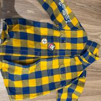 camicia a quadri bambino 12-24 mesi