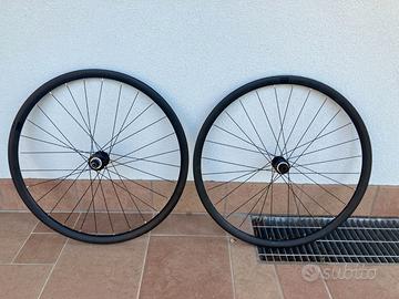 Ruote bici da corsa alu disc nuove 12v shimano