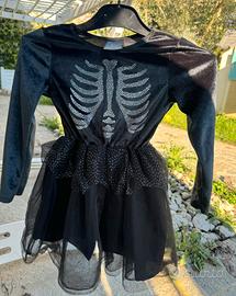 Vestito scheletro bimba