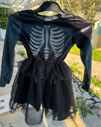 Vestito scheletro bimba