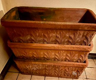 Vasi terracotta e resina