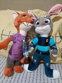 Zootropolis peluche Nick e Judy Zootopia
