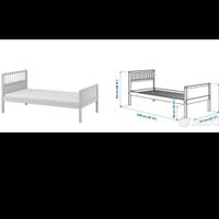 letto singolo in legno 