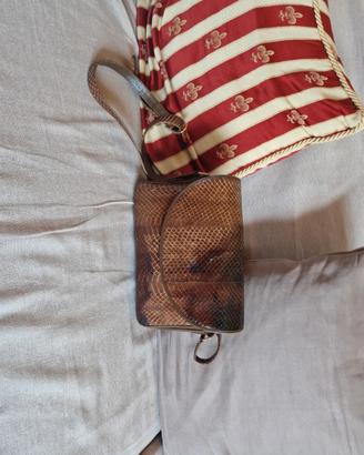 Borsa in pelle di pitone vintage
