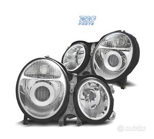 FARI MERCEDES CLASSE E W210 99-02 FONDO CROMATO