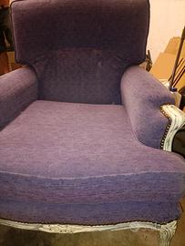 poltrona stile bergère francese stile luigi XV