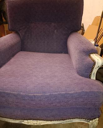 poltrona stile bergère francese stile luigi XV