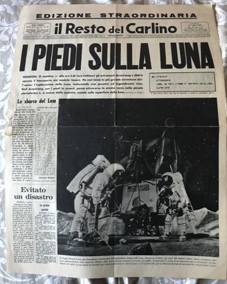 Il resto del carlino 21 luglio 1969 i piedi sulla