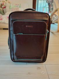 Trolley Piquadro Blue Square in pelle