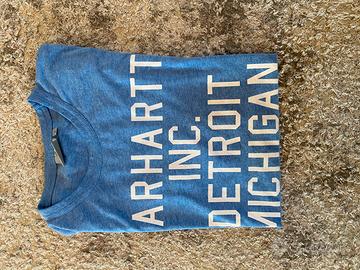 t-shirt carhartt azzurra taglia s