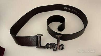 Cintura in pelle marrone da donna