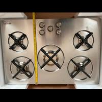 piano cottura 5 fuochi smeg