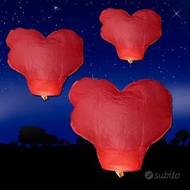 5 Lanterne Cinesi a Cuore per Feste e Matrimoni